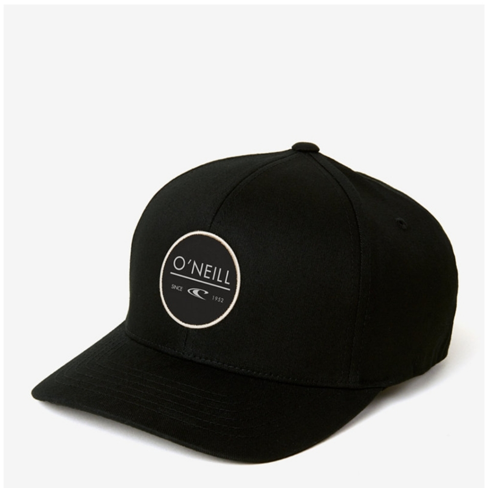 O'NEILL Men's Executive Black Logo Fitted Hat~L/XL - Picture 1 of 5